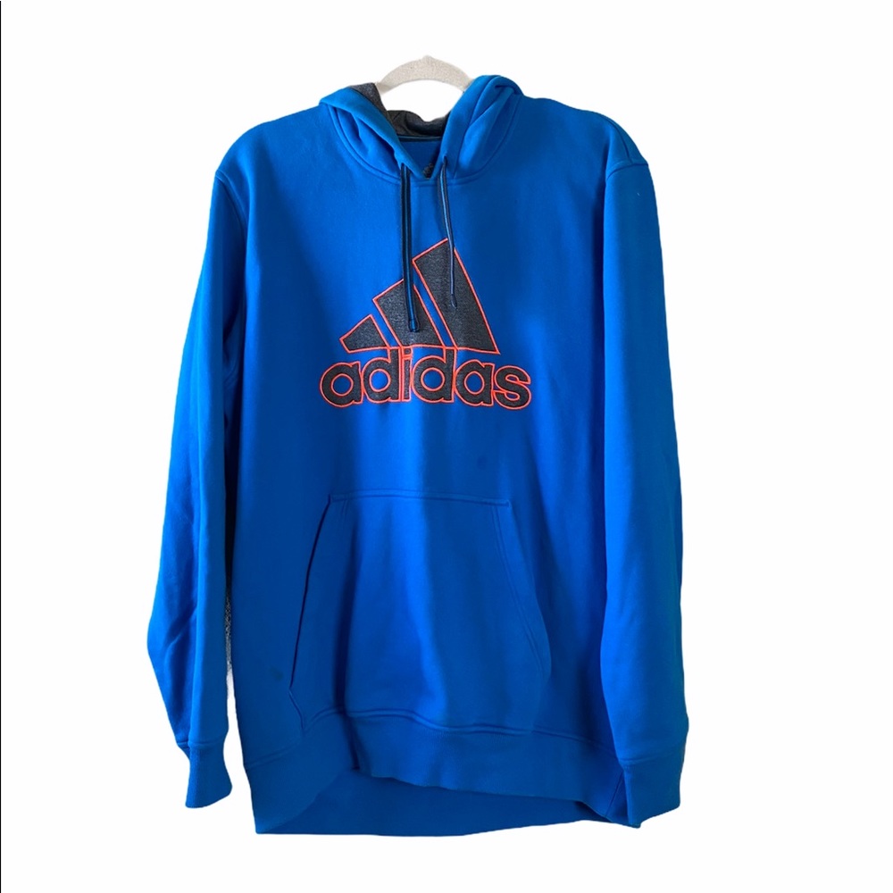 Adidas Essentials Turquoise Hooded Sweatshirt Size Large